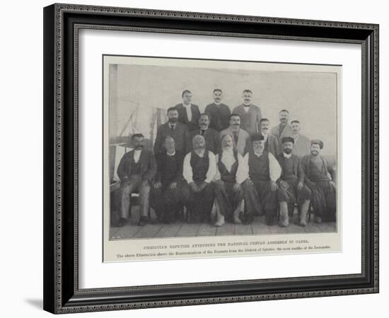 Christian Deputies Attending the National Cretan Assembly in Canea-null-Framed Giclee Print