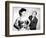 Christian Dior with Model Dorothy Emms, 1952-null-Framed Photographic Print
