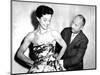Christian Dior with Model Dorothy Emms, 1952-null-Mounted Photographic Print