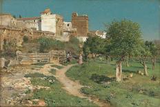 From Sevilla in Spain, 1882 (Oil on Wood)-Christian Eriksen Skredsvig-Giclee Print