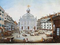 Place De La Fusterie and the Temple De La Fusterie in Geneve-Christian G Geissler-Framed Giclee Print