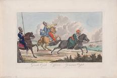 Life-Guards Cossack, Officer and Cossack-Christian Gottfried Heinrich Geissler-Giclee Print