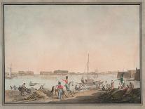 View of St. Petersburg from the Neva, 1808-Christian Gottlieb Hammer-Mounted Giclee Print