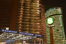 Germany, Berlin, Potsdamer Platz, Subway Station and City Train Station, Night-Christian Hikade-Photographic Print