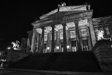 Reichstag Building at Night, Government District Berlin, 'Jakob-Kaiser-Haus'-Christian Hikade-Framed Photographic Print