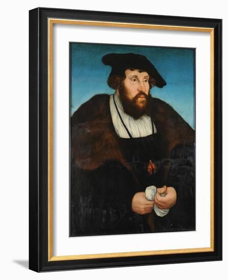 Christian II De Danemark, Norvege Et Suede - Portrait of the King Christian II of Denmark (1481-155-Lucas the Elder Cranach-Framed Giclee Print