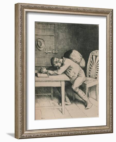 Christian Is Troubled, C1916-William Strang-Framed Giclee Print