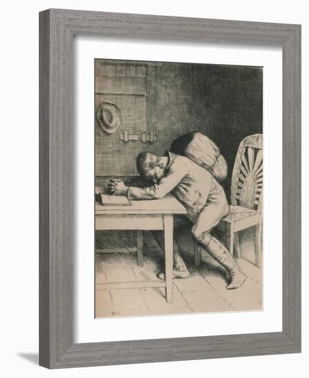 Christian Is Troubled, C1916-William Strang-Framed Giclee Print