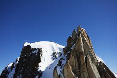 Climbers on Midi Plan traverse, Chamonix, Haute Savoie, Rhone Alpes, French Alps, France, Europe-Christian Kober-Photographic Print