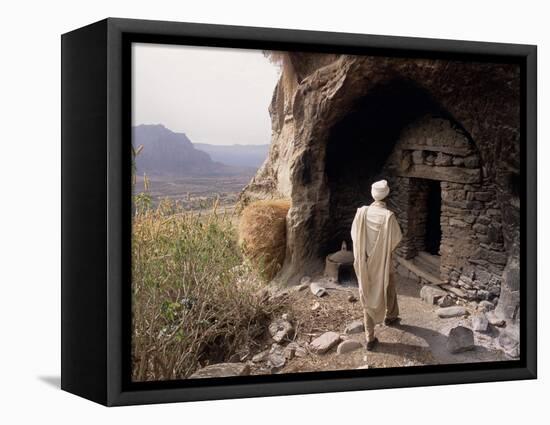 Christian Monastery Church, Gabriel Wuken, Mount Workamba, Tambien, Tigre Provice, Ethiopia, Africa-Bruno Barbier-Framed Premier Image Canvas