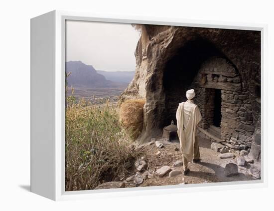 Christian Monastery Church, Gabriel Wuken, Mount Workamba, Tambien, Tigre Provice, Ethiopia, Africa-Bruno Barbier-Framed Premier Image Canvas