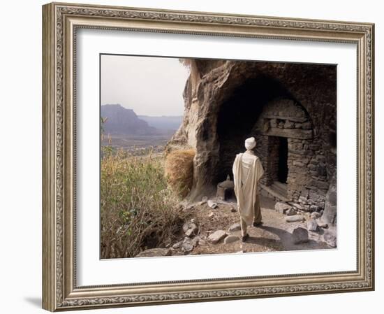 Christian Monastery Church, Gabriel Wuken, Mount Workamba, Tambien, Tigre Provice, Ethiopia, Africa-Bruno Barbier-Framed Photographic Print