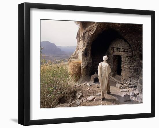 Christian Monastery Church, Gabriel Wuken, Mount Workamba, Tambien, Tigre Provice, Ethiopia, Africa-Bruno Barbier-Framed Photographic Print