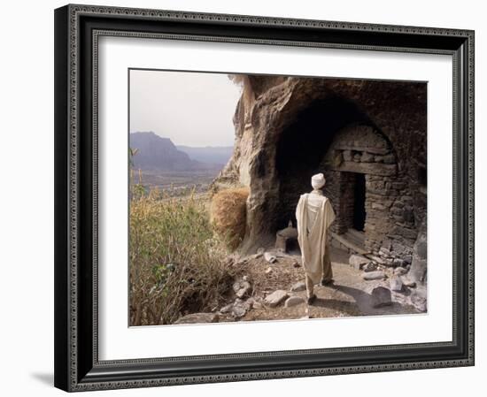 Christian Monastery Church, Gabriel Wuken, Mount Workamba, Tambien, Tigre Provice, Ethiopia, Africa-Bruno Barbier-Framed Photographic Print