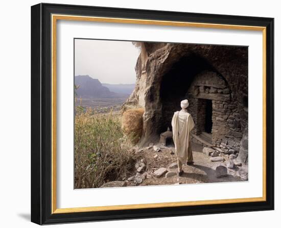 Christian Monastery Church, Gabriel Wuken, Mount Workamba, Tambien, Tigre Provice, Ethiopia, Africa-Bruno Barbier-Framed Photographic Print