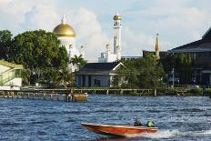 Omar Ali Saifuddien Mosque, Bandar Seri Begawan, Brunei, Borneo, Southeast Asia-Christian-Framed Premier Image Canvas