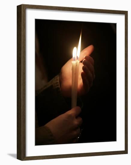 Christian Orthodox Easter Week Celebration, Saint Stephane Greek Orthodox Cathedral, Paris, France-Godong-Framed Photographic Print