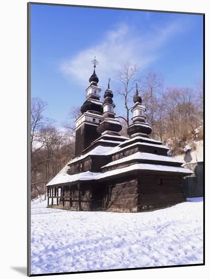 Christian Orthodox Wooden Church of St. Michael from the 18th Century, Prague, Czech Republic-Richard Nebesky-Mounted Photographic Print