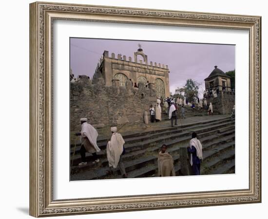 Christian Pilgrims, Easter Festival, Sainte Marie De Sion, Axoum, Tigre Region, Ethiopia-Bruno Barbier-Framed Photographic Print