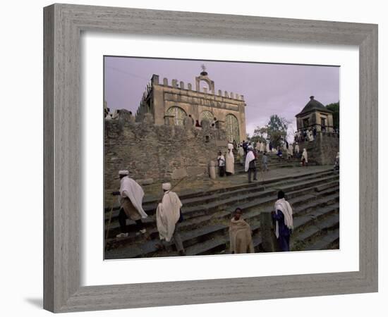 Christian Pilgrims, Easter Festival, Sainte Marie De Sion, Axoum, Tigre Region, Ethiopia-Bruno Barbier-Framed Photographic Print