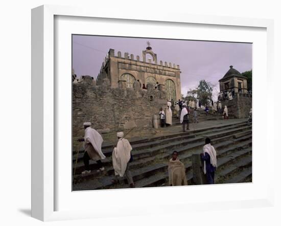 Christian Pilgrims, Easter Festival, Sainte Marie De Sion, Axoum, Tigre Region, Ethiopia-Bruno Barbier-Framed Photographic Print