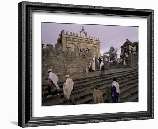 Christian Pilgrims, Easter Festival, Sainte Marie De Sion, Axoum, Tigre Region, Ethiopia-Bruno Barbier-Framed Photographic Print