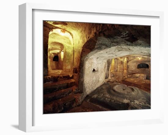 Christian Tombs, St. Pauls Catacombs, Rabat, Malta-Adam Woolfitt-Framed Photographic Print