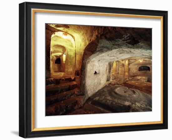 Christian Tombs, St. Pauls Catacombs, Rabat, Malta-Adam Woolfitt-Framed Photographic Print