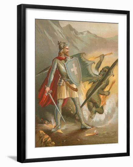 Christian Vanquishes Apollyon-null-Framed Giclee Print