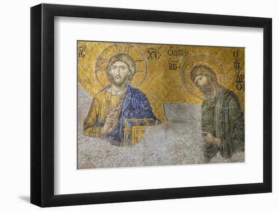 Christian Wall Mosaic. Hagia Sophia. Istanbul. Turkey-Tom Norring-Framed Photographic Print