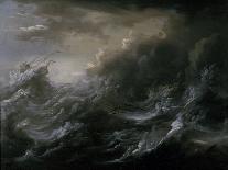 Sea Storm and Shipwreck-Christian Wilhelm Ernst Dietrich-Framed Giclee Print