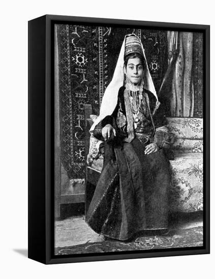 Christian Woman in a Wedding Dress, Palestine, 1936-Donald Mcleish-Framed Premier Image Canvas