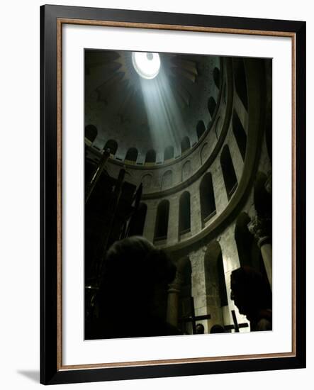 Christian Worshippers Attend Orthodox Good Friday Procession at Church of Holy Sepulchre-null-Framed Photographic Print