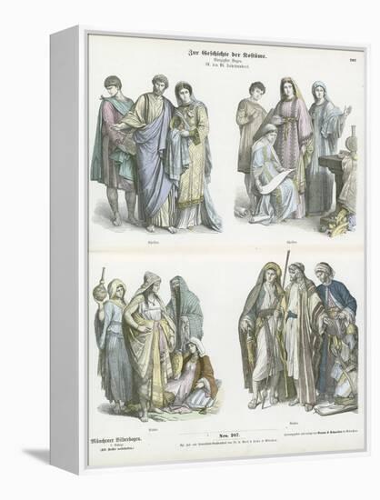 Christians and Arabs, 4th-6th Century-null-Framed Premier Image Canvas