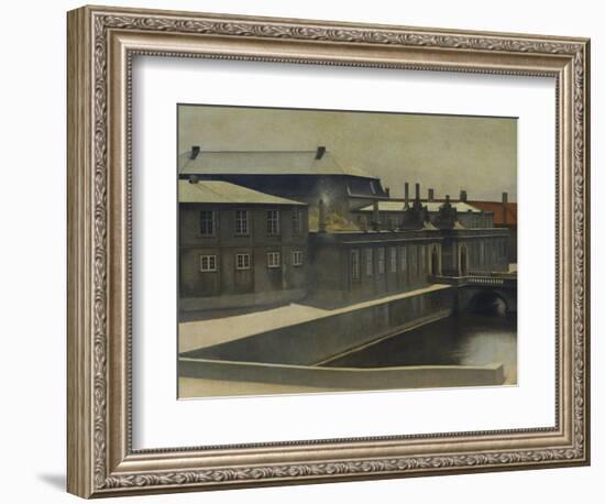 Christiansborg Palace from the Marmorbroen Bridge-Vilhelm Hammershoi-Framed Giclee Print