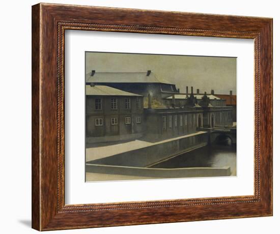 Christiansborg Palace from the Marmorbroen Bridge-Vilhelm Hammershoi-Framed Giclee Print