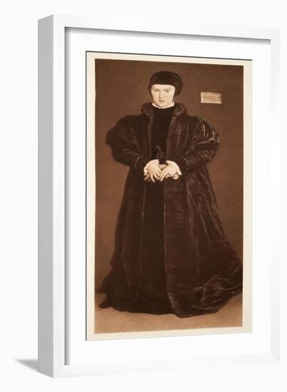 Christina of Denmark, Duchess of Milan, C.1538, Pub. 1640-Hans Holbein the Younger-Framed Giclee Print