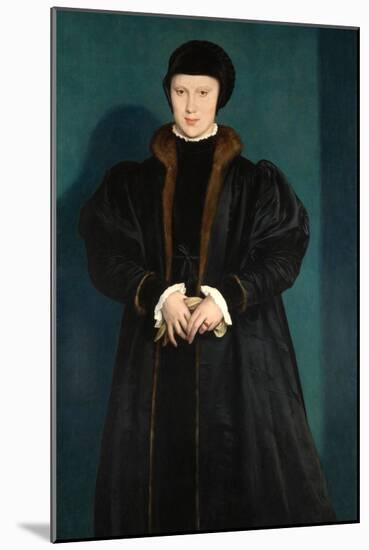 Christina of Denmark, Duchess of Milan in Mourning-Hans Holbein the Younger-Mounted Art Print