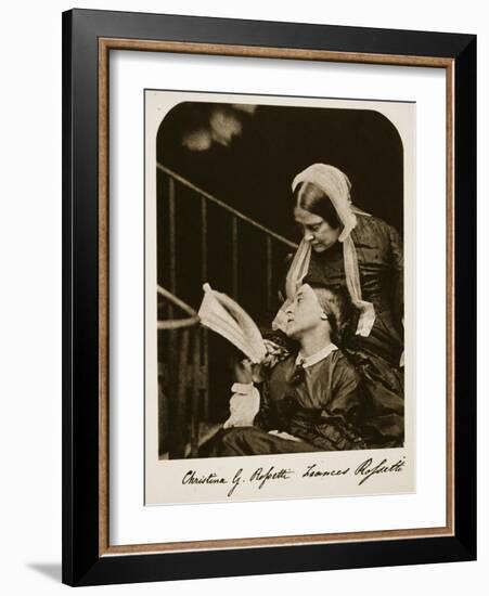 Christina Rossetti and Her Mother Frances Rossetti, 7th October 1863-Charles Lutwidge Dodgson-Framed Giclee Print