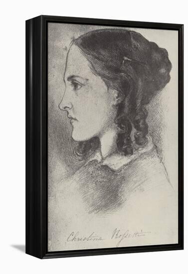 Christina Rossetti, English Poet-Dante Gabriel Rossetti-Framed Premier Image Canvas