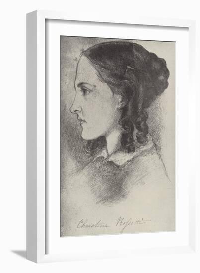 Christina Rossetti, English Poet-Dante Gabriel Rossetti-Framed Giclee Print