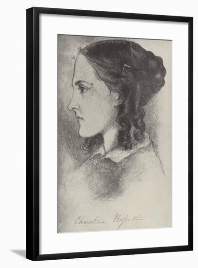 Christina Rossetti, English Poet-Dante Gabriel Rossetti-Framed Giclee Print