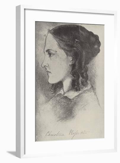 Christina Rossetti, English Poet-Dante Gabriel Rossetti-Framed Giclee Print