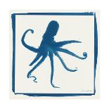 Cyan Octopus-Christine Caldwell-Framed Stretched Canvas