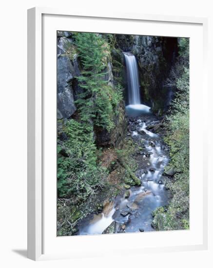 Christine Falls, Mount Rainier National Park, Washington State-Colin Brynn-Framed Photographic Print