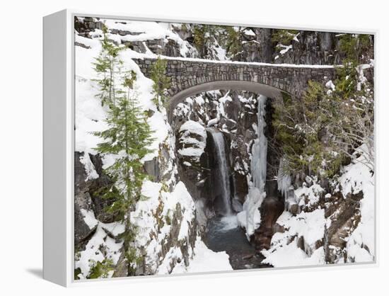 Christine Falls, Rainier National Park, Mt, Washington, Usa-Jamie & Judy Wild-Framed Premier Image Canvas