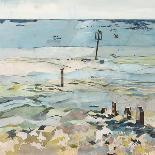 Southwold Sea View from Chris and Judy's Beach Hut-Christine McKechnie-Framed Giclee Print