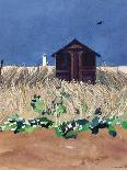 Southwold Sea View from Chris and Judy's Beach Hut-Christine McKechnie-Framed Giclee Print