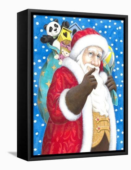 Christmas 01 Santa Claus-Veruschka Guerra-Framed Premier Image Canvas