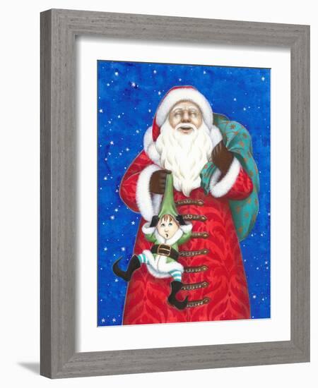 Christmas 02 Santa Claus-Veruschka Guerra-Framed Giclee Print